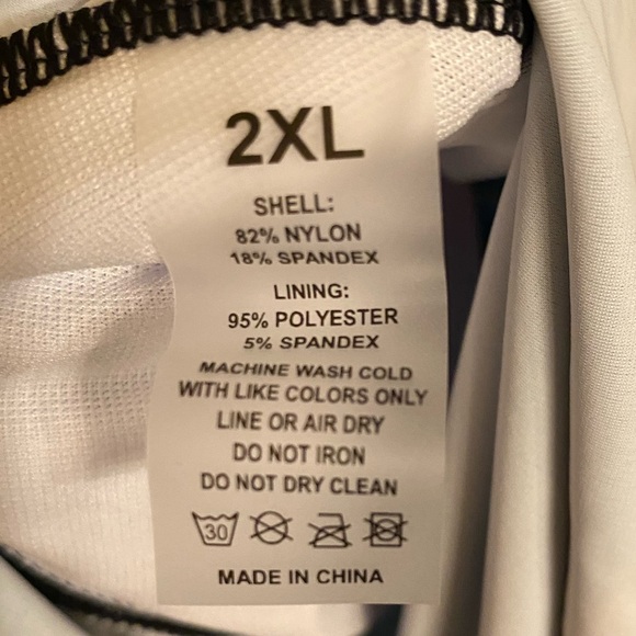 NWOT beautiful patterned tankini top, size 2X - Picture 4 of 11